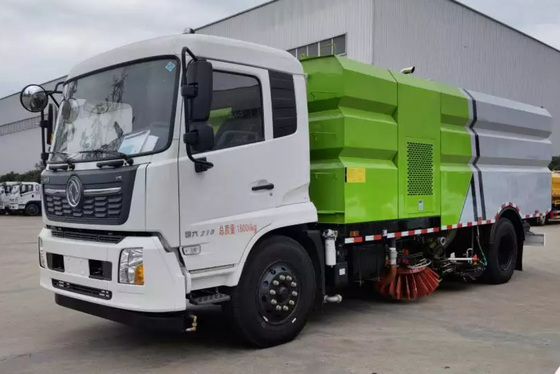 169kw 230hp 12CBM کامیون رفتگر جاده ای نوع دیزل برای محل معدن