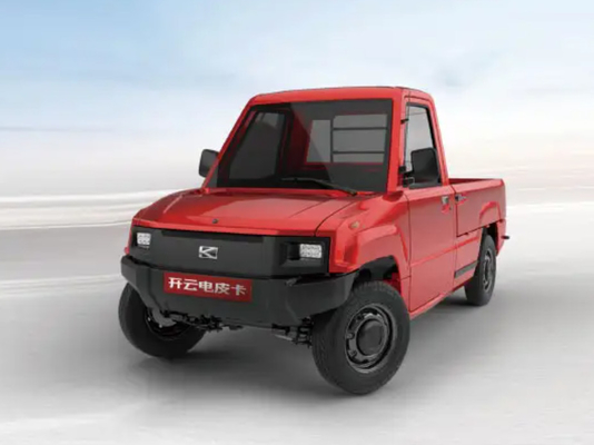 Kaiyun کم سرعت Ev Pickup Truck 4KW با کابین دو ردیفه 4 صندلی
