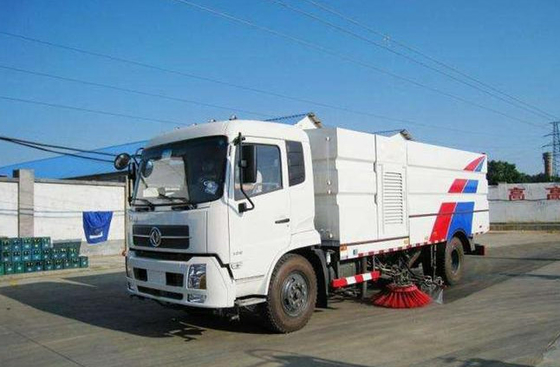 DONGFENG شاسی Dry Sanitation Road Sweeper Truck Eur V Emission