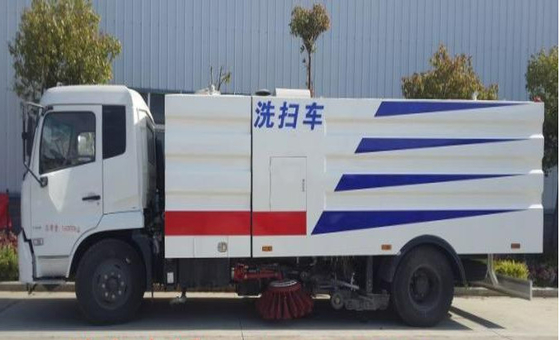 DONGFENG شاسی Dry Sanitation Road Sweeper Truck Eur V Emission