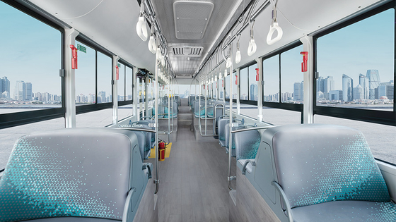 اتوبوس KINLONG 5G Pure Electric Vehicle Bus 12M Electric City Bus 28 صندلی